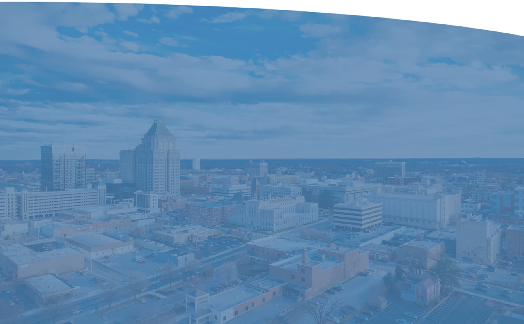 Aerial view of Greensboro, NC